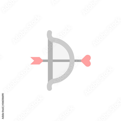 Arrow, heart icon. Simple color vector elements of marriage icons for ui and ux, website or mobile application © Jamila