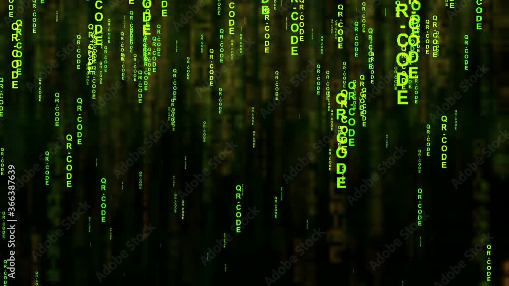 QR code matrix style concept. QR code matrix style concept.