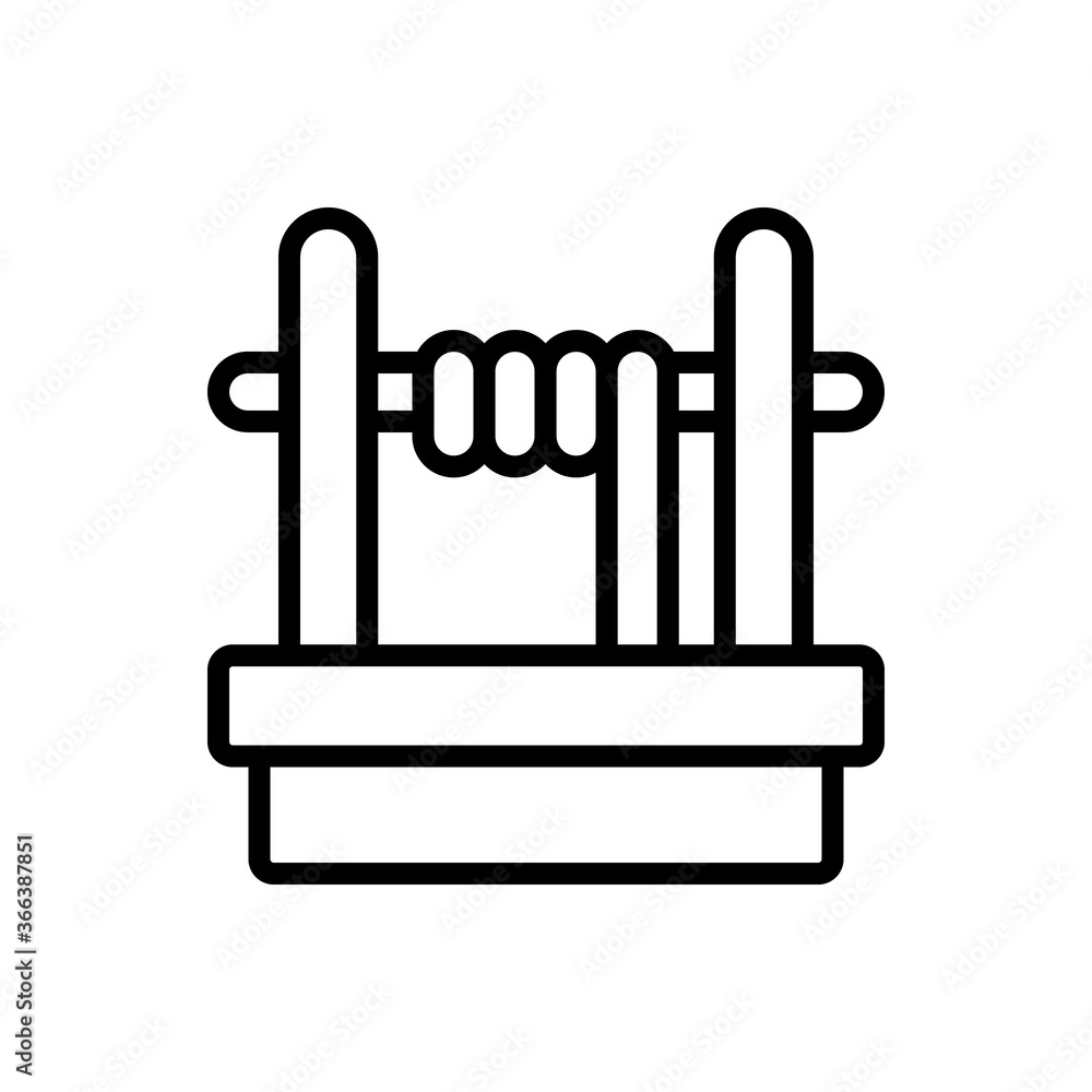 Well, water icon. Simple line, outline vector elements of aqua icons for ui and ux, website or mobile application