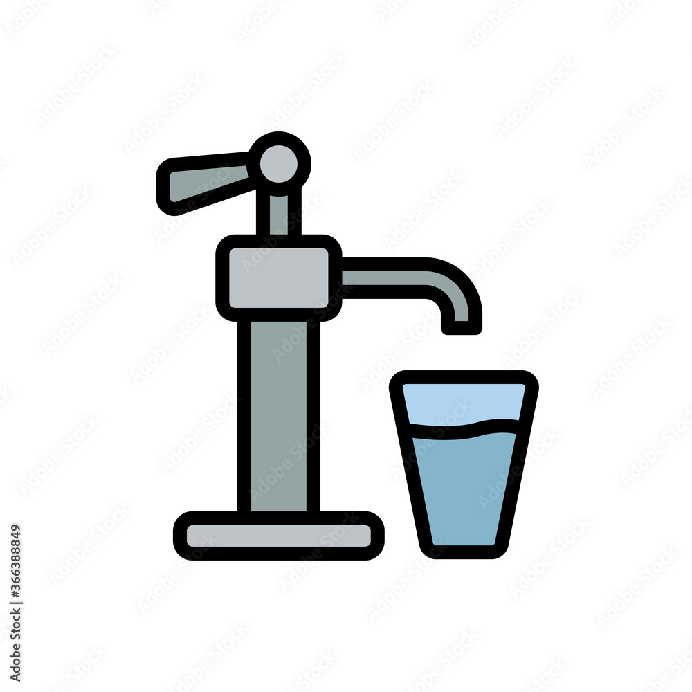 Pump, sauce, bottle icon. Simple color with outline vector elements of aqua icons for ui and ux, website or mobile application Pump, sauce, bottle icon. Simple color with outline vector elements of aqua icons for ui and ux, website or mobile application