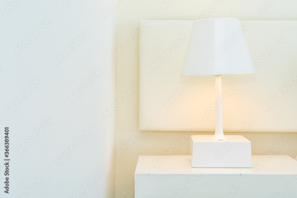 Light lamp decoration on table interior Light lamp decoration on table interior