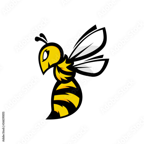 Bee vector. Icon logo illustration.