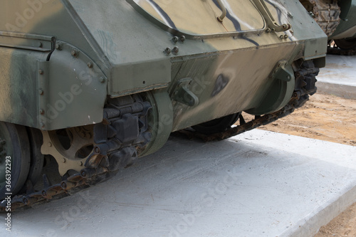  Lower portion of military vehicle