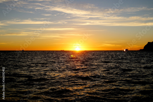 Sunset over the Pacific Ocean © Nick
