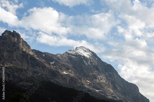 View on the North Face of the Eiger in Grindelwald, Switzerland