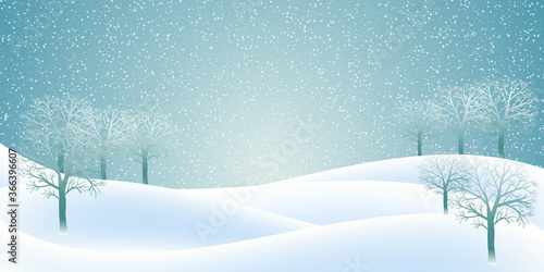 クリスマス　雪　冬　背景
