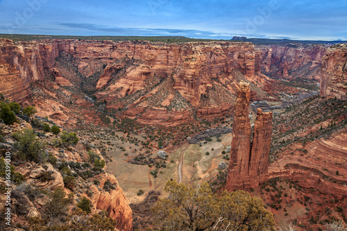 Spider Rock Overlook, Canyon De Chelly National Monument, Arizona Navajo Nation