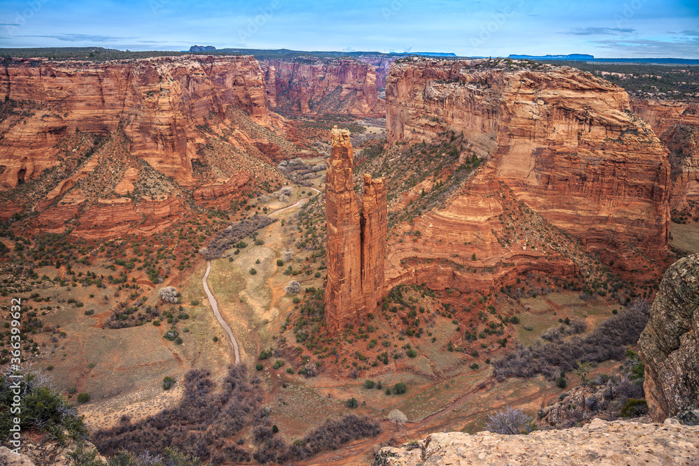 Spider Rock Overlook, Canyon De Chelly National Monument, Arizona Navajo Nation