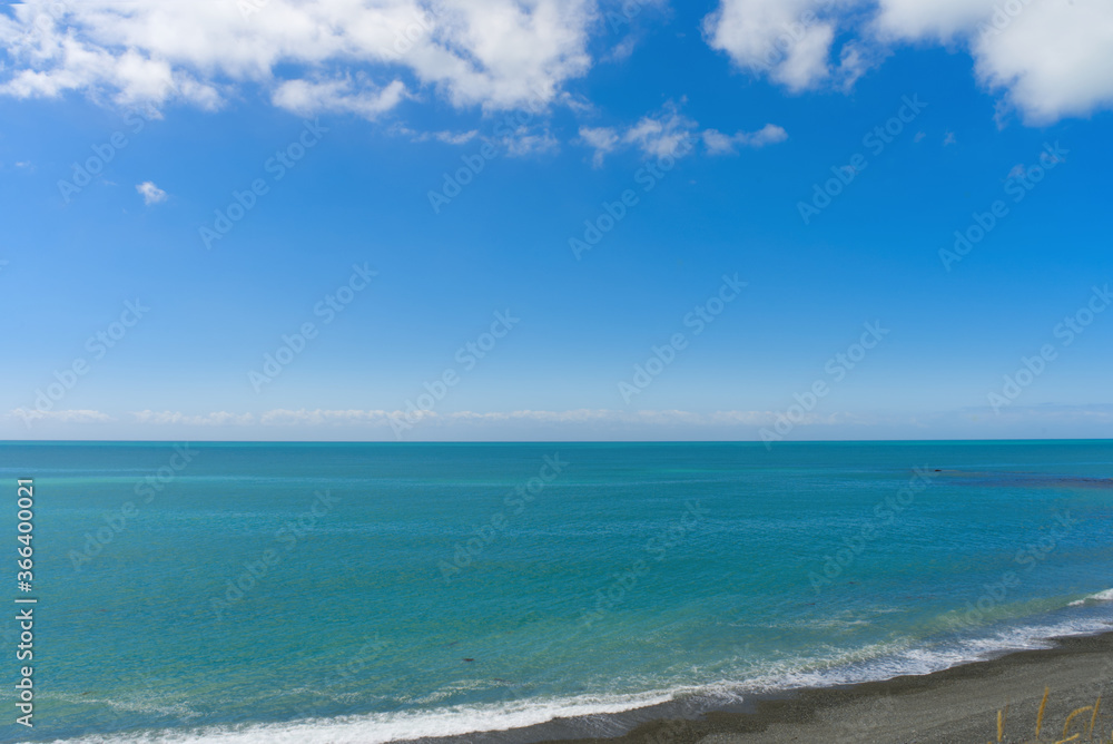 East coast of the South Island of New Zealand, beautiful seascape
