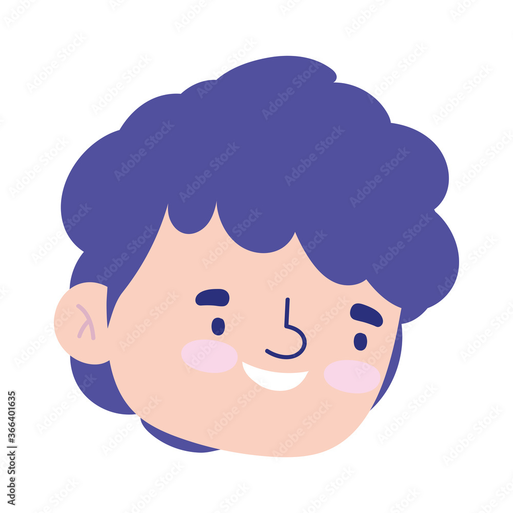 happy man face cartoon character isolated design icon happy man face cartoon character isolated design icon
