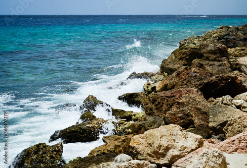 El Mar Caribe desde la isla de Curazao