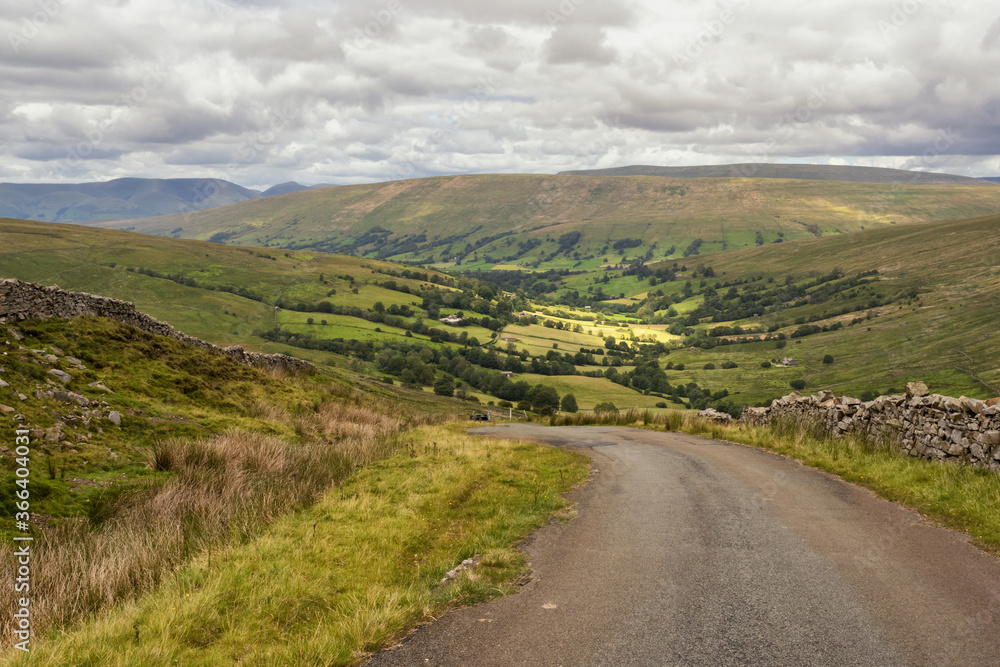 The Howgill Fells are hills in Northern England between the Lake District and the Yorkshire Dales,
