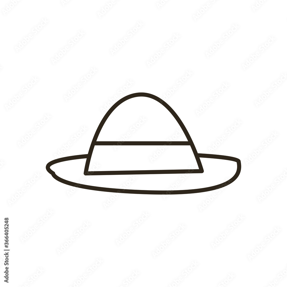 hat line style icon vector design hat line style icon vector design