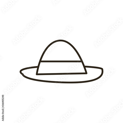 hat line style icon vector design