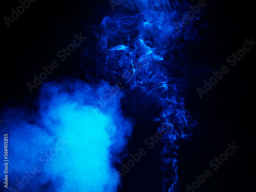 Artistic smoke in the dark