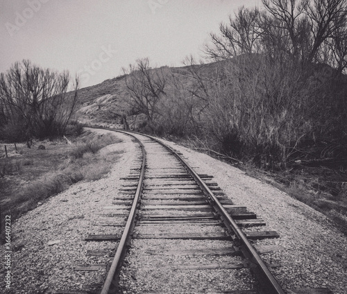 Tableau sur toile Heber Creeper train track