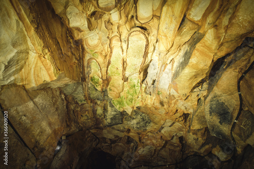 Cave of Buddha’s Hand of Xiangdong Fairy Cave in Zhongshan District, Keelung, Taiwan. photo