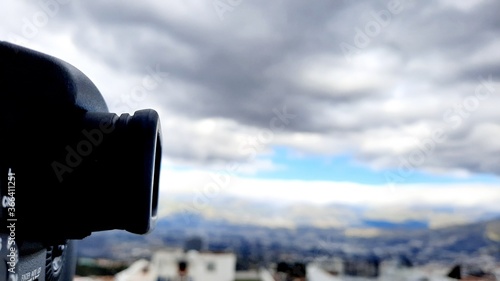 Professional camera with view 