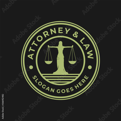 lady justice logo.modern design.abstract style.vector illustration
