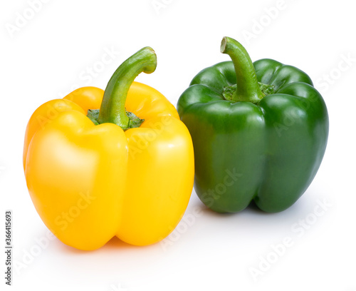 Sweet Bell pepper isolated on white background. Sweet pepper isolated on a white background