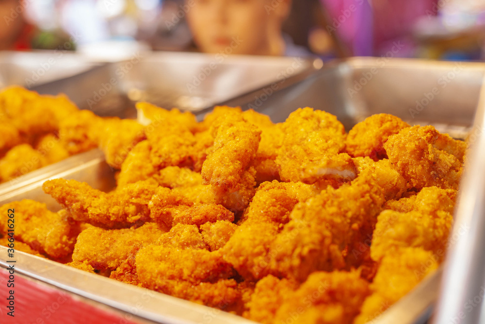 Fried chicken nuggets, Junk food that is not beneficial to the body