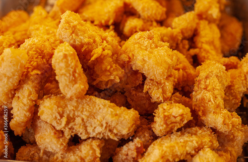 Fried chicken nuggets, Junk food that is not beneficial to the body.