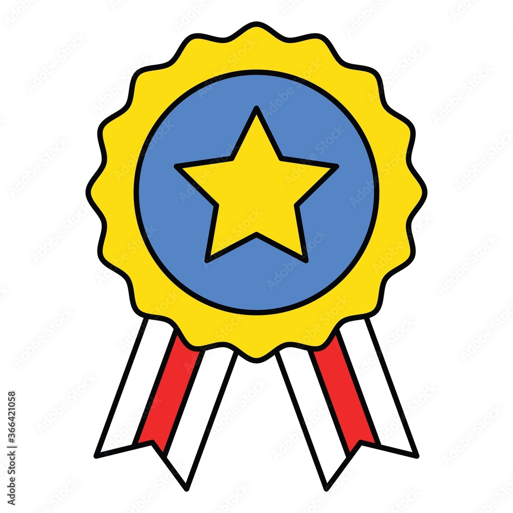 Award badge, United state independence day related icon Award badge, United state independence day related icon