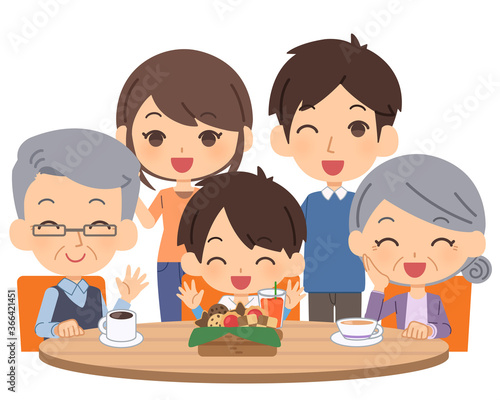 認知症カフェで楽しむ家族