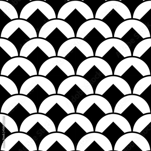 seamless abstract linear fish scale texture. asian traditional ethnic illustration.