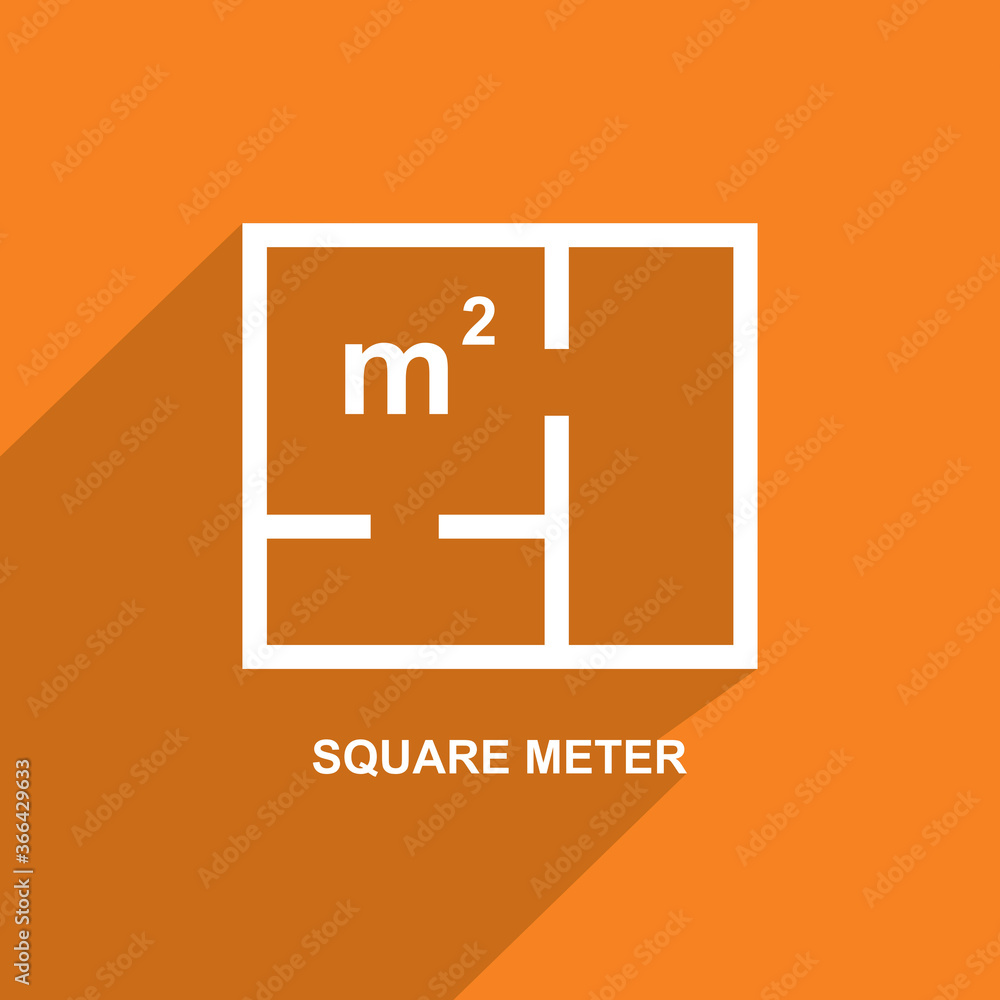 square meter icon, Real estate icon vector square meter icon, Real estate icon vector