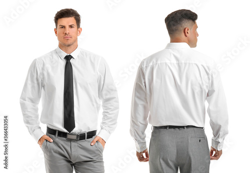 Young businessman in stylis...