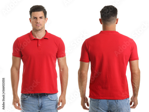 Young man in stylish t-shir...