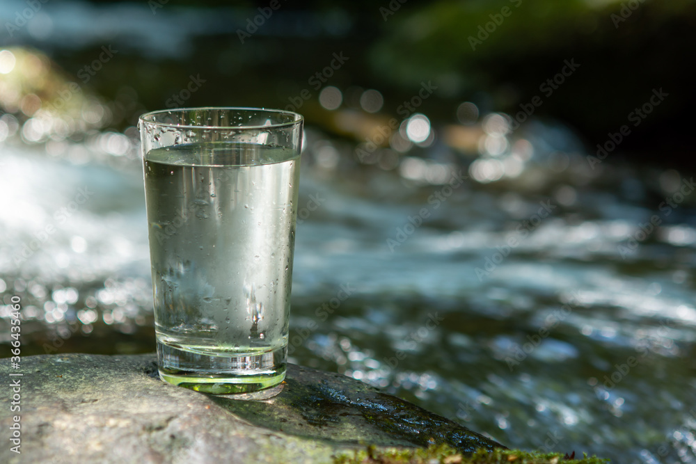 fresh water in glass fresh water in glass