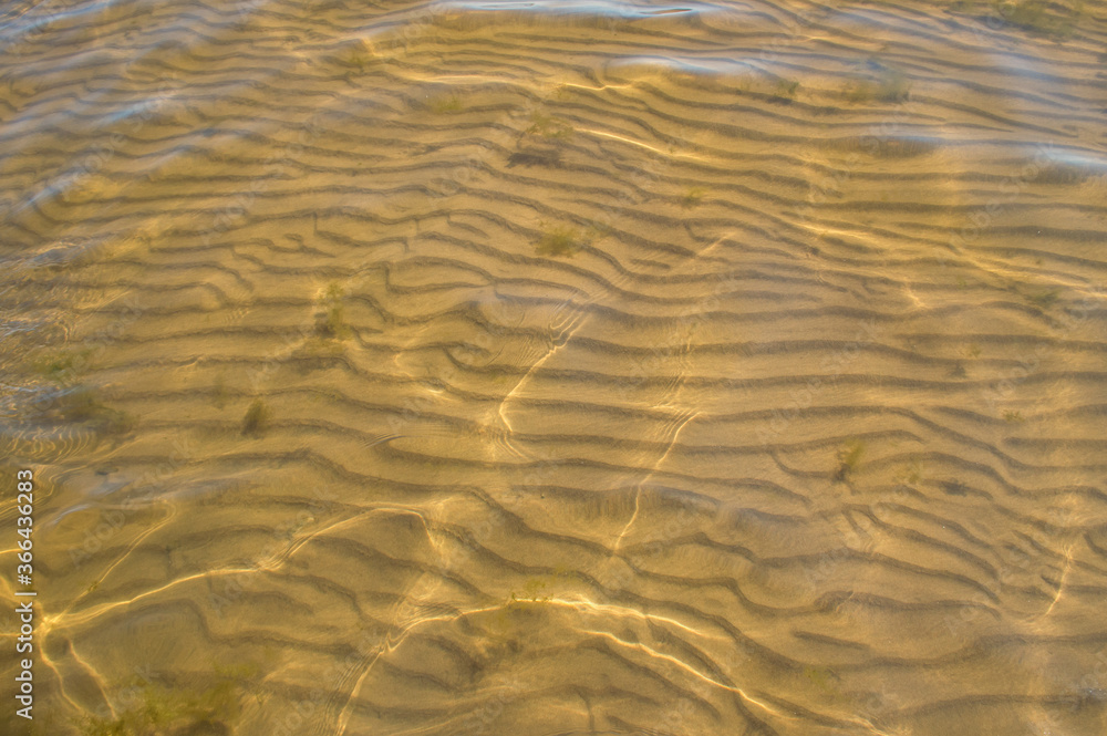sand waves pattern under the water sand waves pattern under the water
