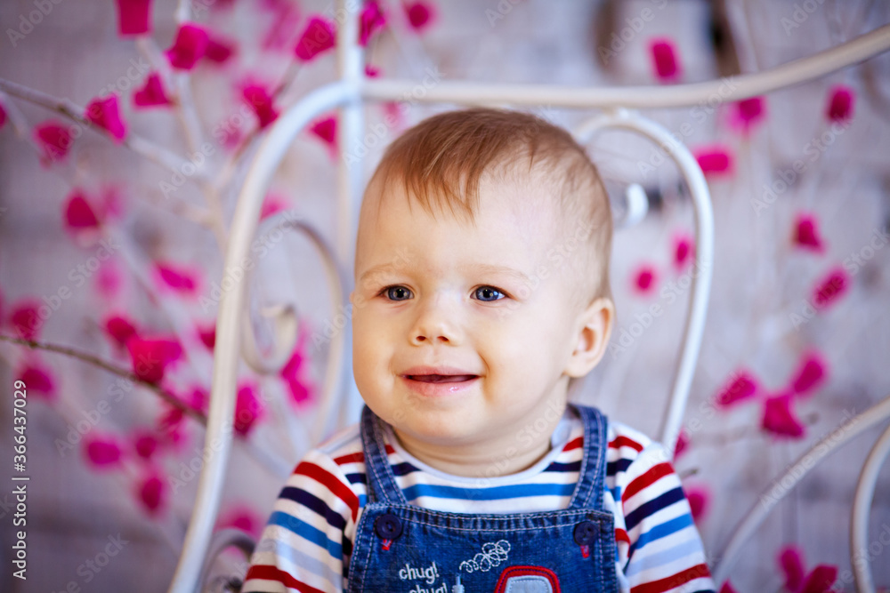 Fototapeta premium baby boy portrait