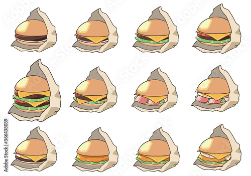 ハンバーガー　テイクアウト用