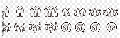 people and population icon set,vector and illustration