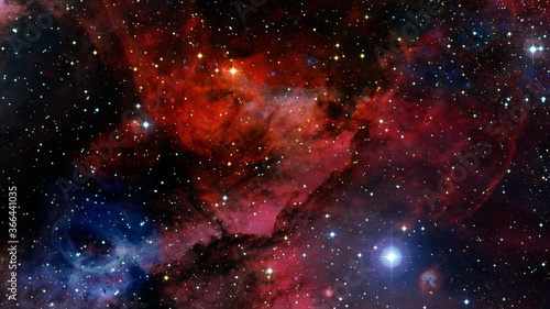 Fototapeta Naklejka Na Ścianę i Meble -  Deep space nebula with stars. Elements of this image furnished by NASA