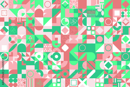 Abstract geometric pattern. Multicolor Figures. Texture for print and Banner. 