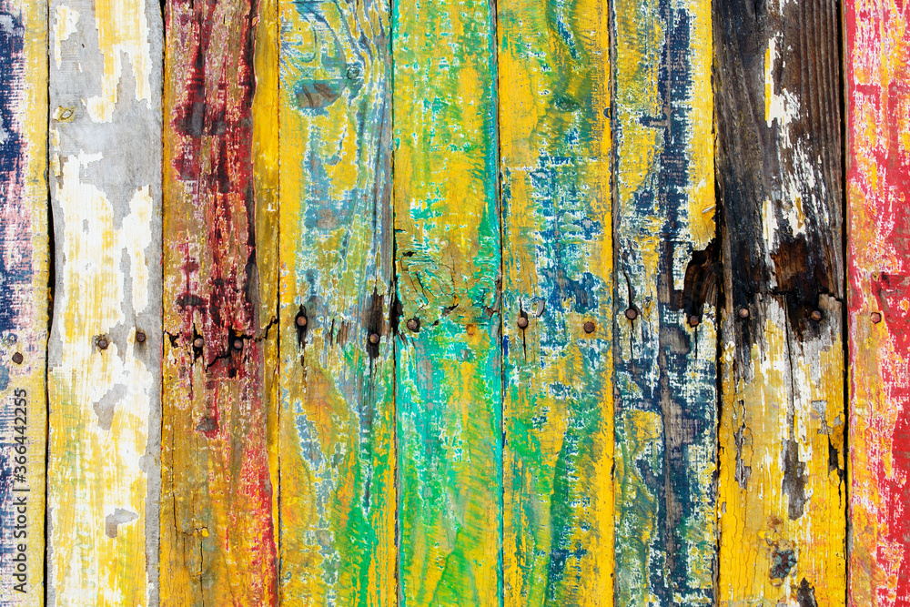 Naklejka premium colored wooden panel background
