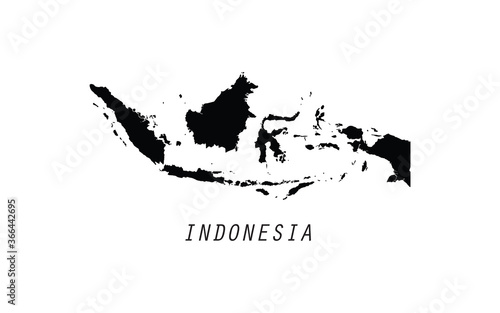 Indonesia map vector illustration