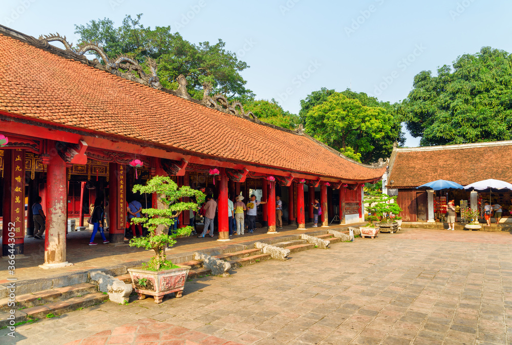 Fototapeta premium Awesome view of the Temple of Literature in Hanoi, Vietnam