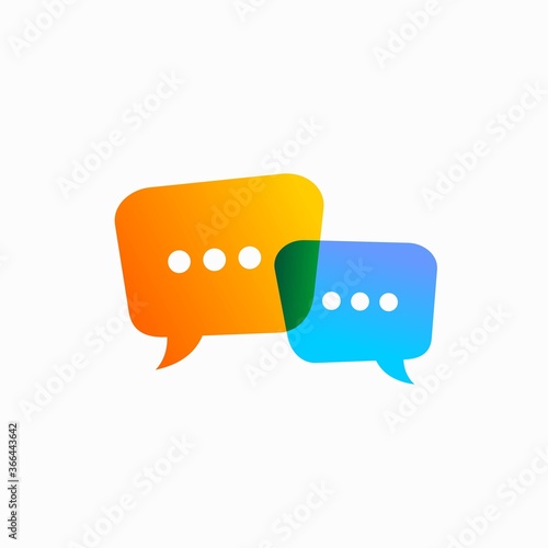Conversation Icon Template, bubble chat icon