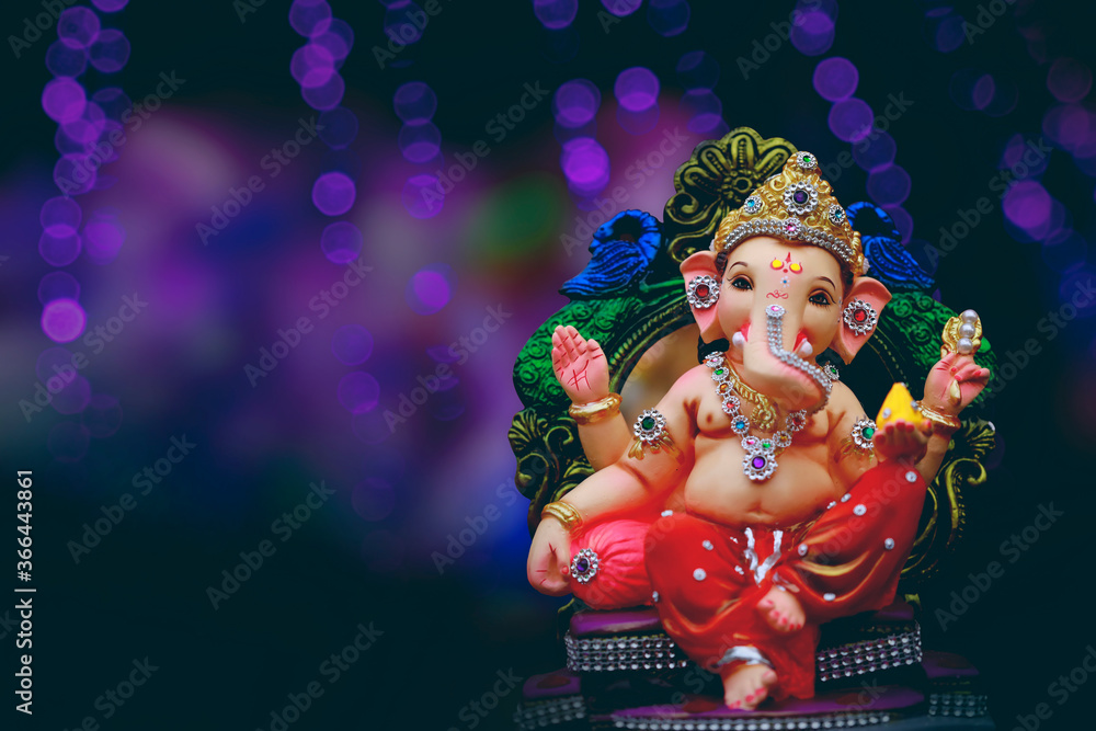 Fototapeta premium Lord ganesha, Indian festival , Happy Ganesh Chaturthi