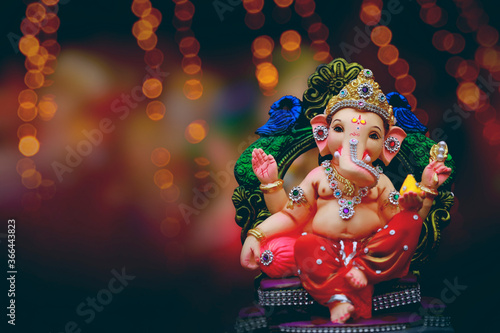 Foto Lord ganesha, Indian festival , Happy Ganesh Chaturthi