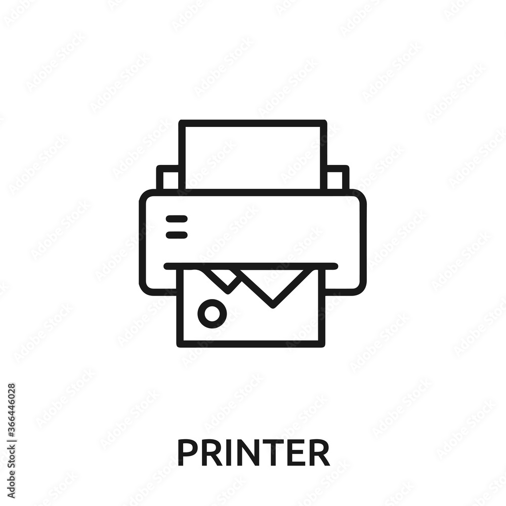 printer icon vector. printer sign symbol for modern design. printer icon vector. printer sign symbol for modern design.