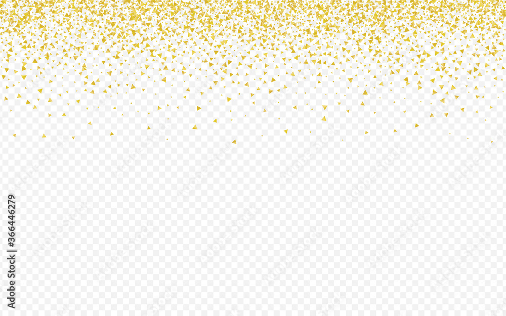 Golden Confetti Transparent Transparent 