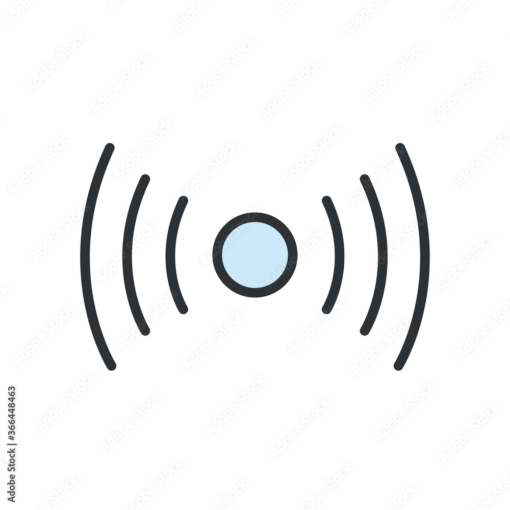 Wireless line and fill style icon vector design Wireless line and fill style icon vector design