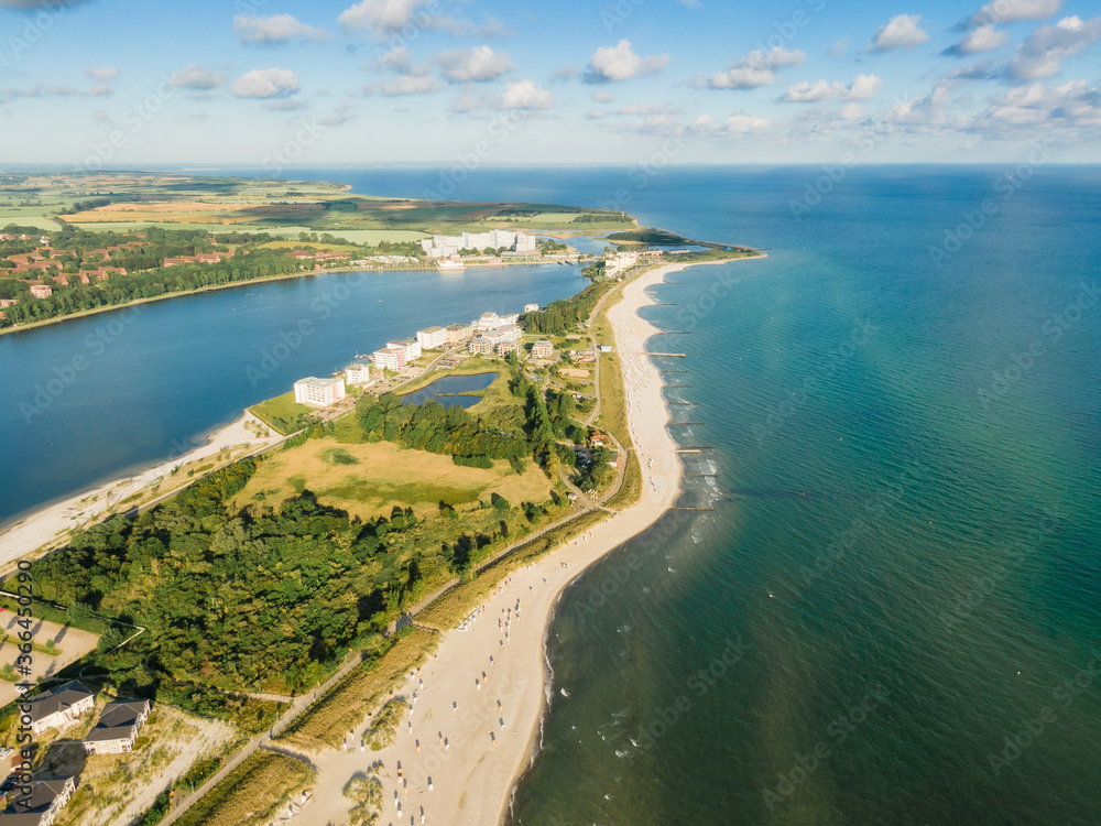 Die Ostsee bei Heiligenhafen als Drohnenaufnahme