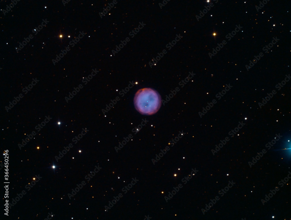 Owl Nebula from my backyard Owl Nebula (also known as Messier 97, M97 or NGC 3587) is a planetary nebula located approximately 2,030 light years away in the constellation Ursa Major. 